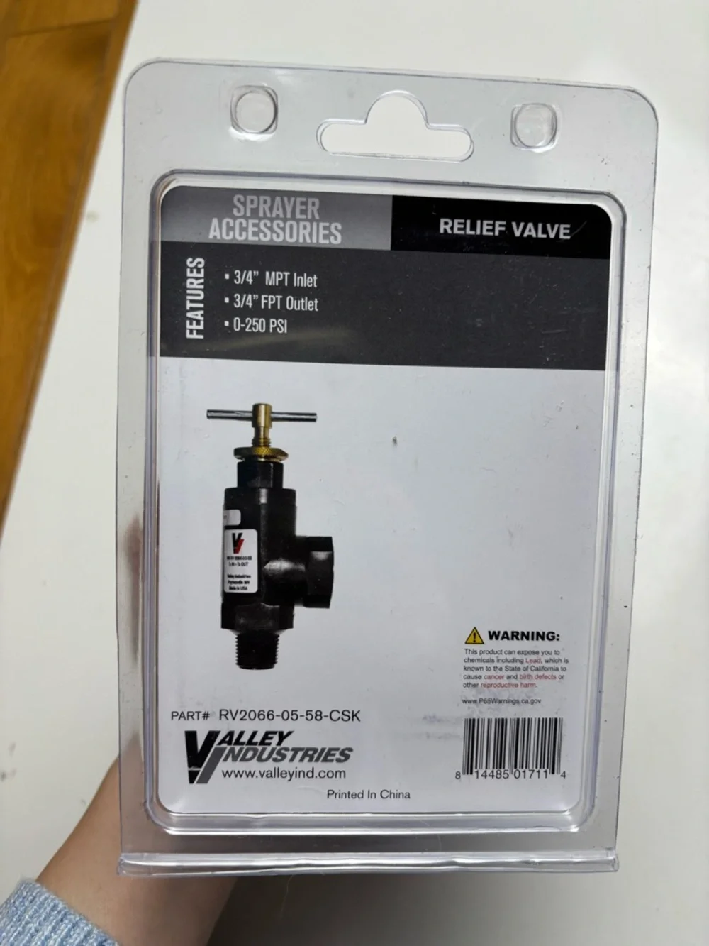 Valley Industries Universal AG Sprayer relief valve - Picture 4 of 5